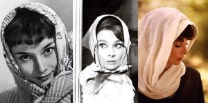Audrey Hepburn movies - Audrey Hepburn with headscarf.jpg